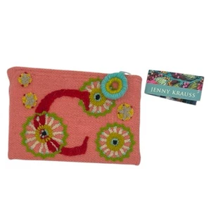 Jenny Krauss Love Letters Monogram Wool Clutch C - Picture 1 of 3
