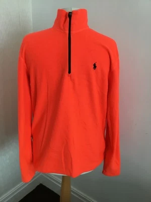 Ralph Lauren polo sport performance quarter zip fleece orange size medium fleece - Image 1 of 4