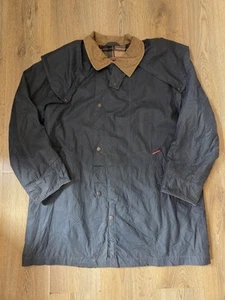 Marlboro Classics Jacket Coat Mens Waxed Cotton Coat Lined Size Large  Country - Picture 1 of 10