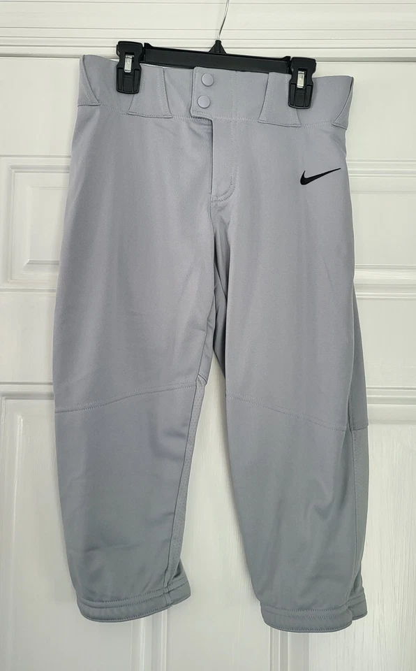 Nike Vapor Select Baseball Pants Boys X-Large Solid Gray