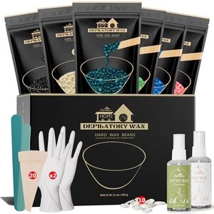 Wax Beads Set - 6 Kinds of Hard Wax Beans with 44 Items, Perfect for Any Wax War - Picture 1 of 12