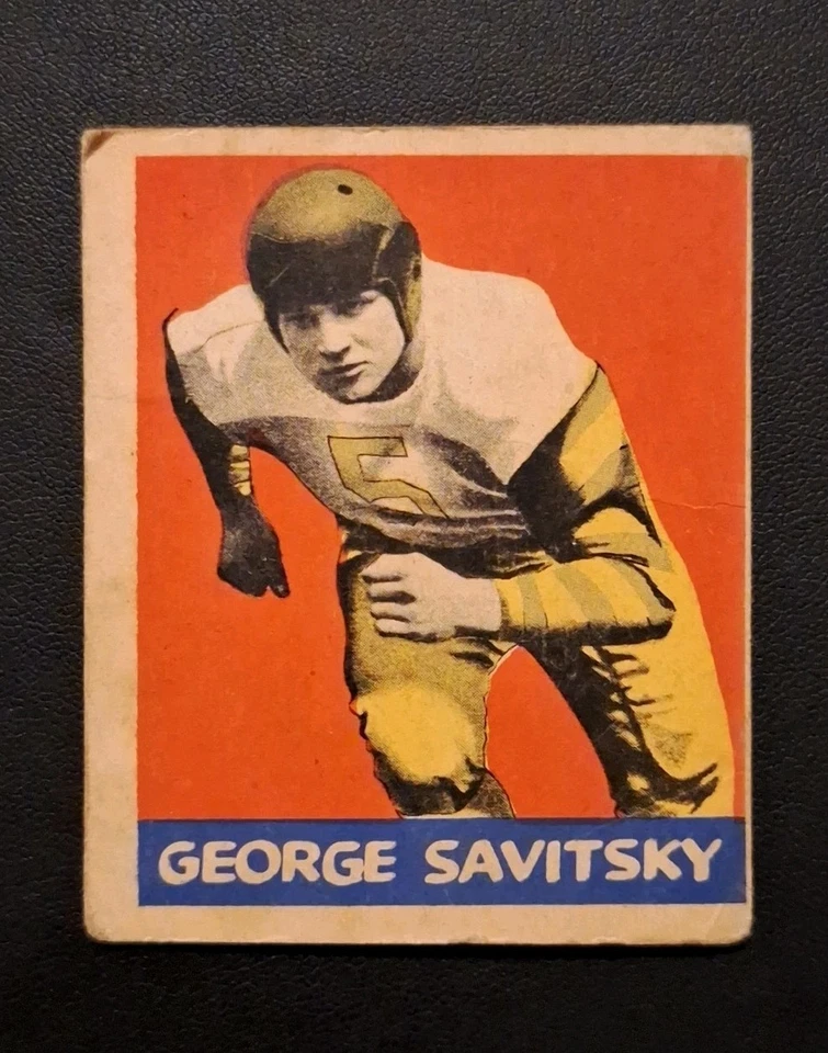1949 Leaf Football #144 George Savitsky Philadelphia Eagles  - Image 1 of 2