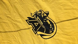 Retired West Point Army Logo Stadium Blanket Yellow Grey Black NWT NOS 56x112" - Picture 1 of 10