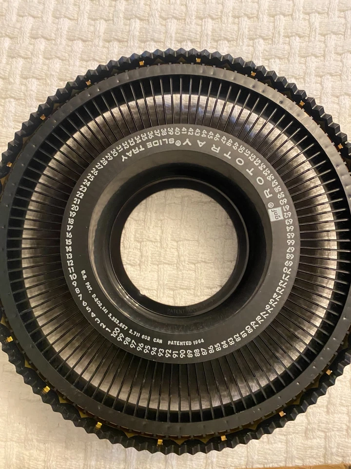3 GAF Rotary Slide Tray Holds 100 and 2 Bausch and Lomb 40 Slide Trays Each $11. - Image 1 of 4
