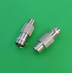 (2 PCS) BNC Female to RCA Female Connector - USA Seller - Picture 1 of 2