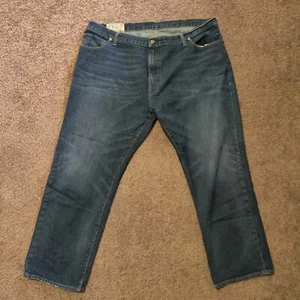 Polo Ralph Lauren Dungarees Jeans Mens Size 46Bx32 Dark Blue Wash - Picture 1 of 8