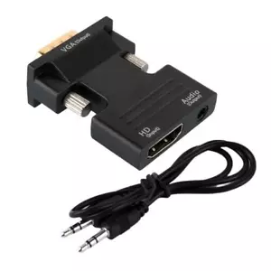1080P HDMI Female to VGA Male with Audio Output Cable Converter Adapter Lead₪ - Bild 1 von 7