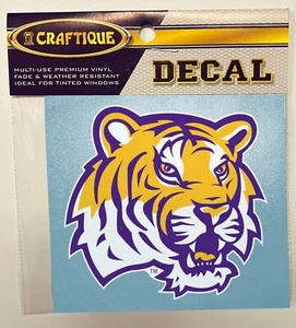 LSU Tigers TIGER HEAD LOGO Vinyl Decal Sticker Louisiana State University - Picture 1 of 1