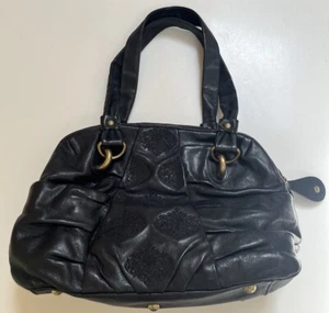 BRAND NEW ISABELLA FIORE HANDBAG LEATHER PURSE BLACK SHOULDER BAG NEVER USED - Picture 1 of 4