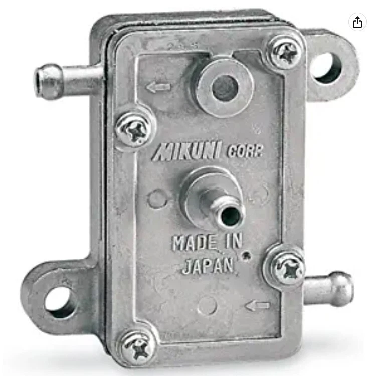 100% GENUINE MIKUNI FUEL PUMP  D44-227,  DF44-211  SINGLE OUTLET - Image 1 of 1