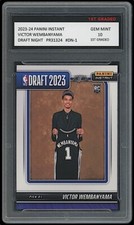 Victor Wembanyama 2023-24 Panini Instant Draft Night 1st Graded 10 Rookie Card