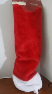 HOLIDAY LIVING~GONNA ALBERO ROSSA 48" con FLOCKING~NUOVA CON ETICHETTE - Foto 1 di 2