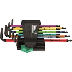 Wera 967/9 Tx Bo Multicolor 1 Manipulación Prueba Torx L-KEY Juego 9 Piezas - Imagen 1 de 7