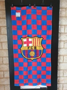 SERVIETTE DE PLAGE MARQUE BEACH TOWEL EFFIGIE FCB DIMENSION 150X75CM - Picture 1 of 1