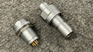 LEMO Paar FVA.2W.310.CLAC85 Kabelanschluss + HVA.2W.310.CLLP Panelanschluss IP68 - Bild 1 von 3
