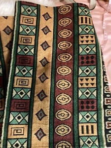 Table Runner 71" x 13"   Bright Colors on Black Signs hippie Boho - Picture 1 of 9