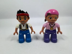 LEGO DUPLO Jake And The Neverland Pirates Jake & Izzy Figures Minifigures - Picture 1 of 2