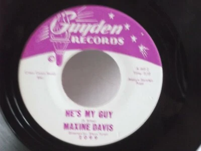 Maxine Davis,Guyden 2099,"He's My Guy",US,7"45,Northern Soul,1963, Mint - Image 1 of 2