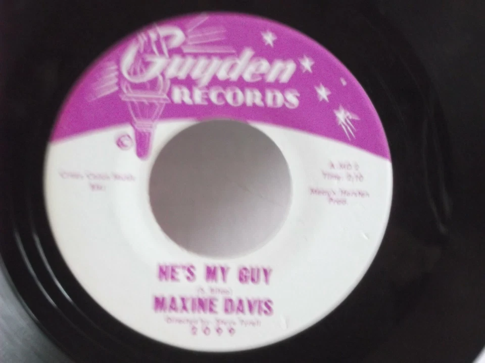 Maxine Davis,Guyden 2099,"He's My Guy",US,7"45,Northern Soul,1963, Mint - Image 1 of 2