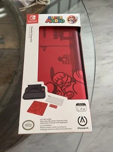 Nintendo Switch Super Mario Bros. PowerA Stealth Case Kit New - Picture 1 of 4