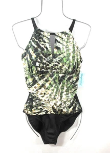 Shape Solver Swimsuit Size 14 Multicolor Waist Minimizer Tummy Control NWT - Picture 1 of 8