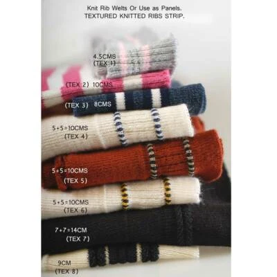 Rippenbündchen stricken, Taillenbänder, Weltsfor Bomber, Kleider,Neotrims