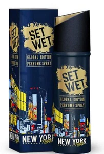 Set Wet Global Edition New York Night Perfume Spray For Men 120ml - Picture 1 of 5