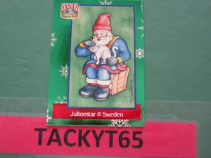 Santa & Snowflakes 1995 lámina Santa Card Jultomtar Suecia Sf5 - Imagen 1 de 2