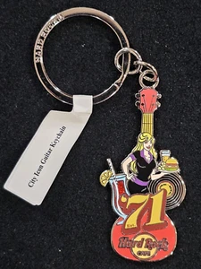 Hard Rock Cafe City Icon Gitarre Schlüsselanhänger Rarität - Bild 1 von 3