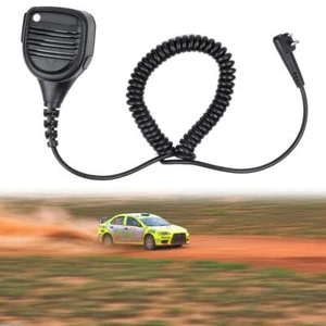 2 Pin Speaker Mic 360 Degree Clip Cable Length 8.2ft (MAX) for Motorola CP200 - Zdjęcie 1 z 4