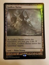 1x MTG Magic The Gathering GODLESS SHRINE Foil MASTERPIECE ZENDIKAR EXPEDITIONS