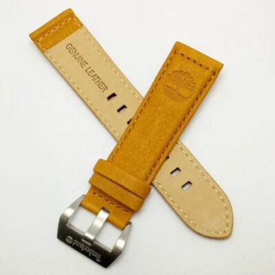 Pulseira de relógio Timberland de couro genuíno marrom 22 mm SHO7BAS1 - Imagem 1 de 4