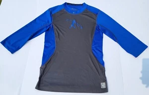 Nike Pro Combat Shirt Mens Small Blue, Black Performance Dri Fit - Picture 1 of 21