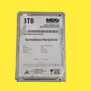 FOR PARTS MDD 3TB 5700RPM SATA 6Gb/s 3.5" Internal Hard Drive #55 z35b2 - Picture 1 of 10