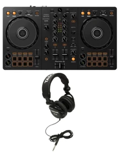 Pioneer DDJ-FLX4 2-channel DJ Controller + TASCAM TH-02 Studio Headphones NEW - Picture 1 of 8