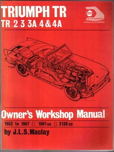 Triumph TR2 TR3 & 3A TR4 & 4A 1954-67 Haynes Owners Workshop Manual Paperback - Picture 1 of 1