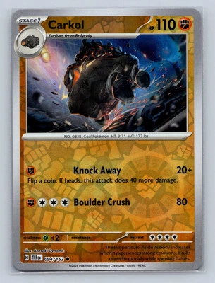 SV05: Temporal Forces #094/162 Carkol Reverse Holo - Image 1 of 2