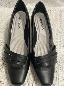 Women’s Dress Black Shoes Size 7.5 Easy Street Career Heel Women - Picture 1 of 8