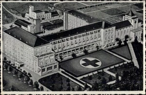Ak Regensburg, Reservistenlazarett, Fliegeraufnahme, Krankenhaus... - 4406679 - Bild 1 von 2