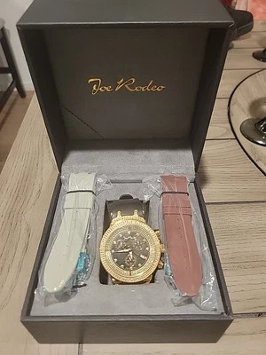 Men's Joe RodeoMaster JJM78 2.25 Carat Diamond  Watch With 2 Extra Bands & Box - Image 1 of 4