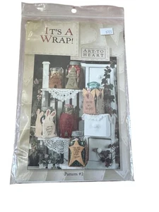 Art to Heart It’s A Wrap Pattern #2 Nancy Halvorsen Jar Wraps Uncut Sewing Craft - Picture 1 of 3