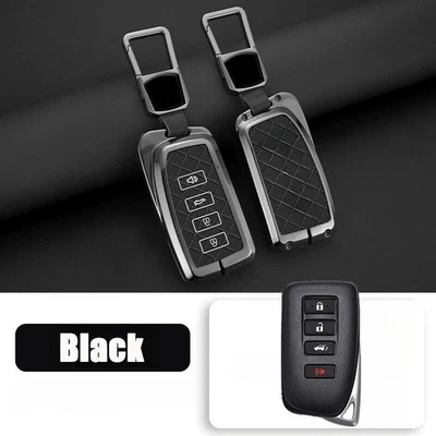 Zinc Alloy Leather Car Key Case Cover For Lexus RC RX ES NX LS LX IS GS RC300 - Image 1 of 4