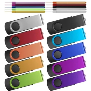 USB Flash Drive 64GB 10 Pack USB 3.0 Thumb Drives Value 64 GB Memory Sticks M... - Picture 1 of 8