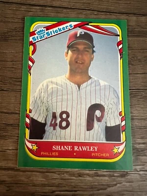 1987 Fleer Star Stickers Baseball Card #96 Shane Rawley (F1) - Image 1 of 2
