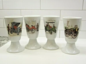Lote 4 tazas copas de automóviles antiguos vintage L'Hirondelle Daimler, Fiat - Imagen 1 de 10
