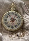 Budweiser Two Sided Hanging Grandfather Pocketwatch Style Clock