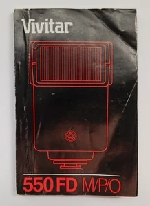 Vivitar 550 FD M/P/O fotocamera flash inglese guida istruzioni manuale utente - Foto 1 di 1