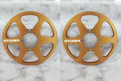 Un nuevo carrete de cinta STUDER de aluminio dorado de 10,5"" para grabadora A80 A810 A820 Foto 1 de 4