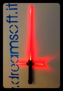 Spada laser Star Wars Kylo Ren light saber luci rosso e suoni   L 69cm x h24cm  - Afbeelding 1 van 1