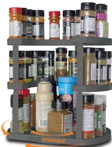 Spice Spinner DLX Gray Spice Rack New In Box, Opened Just To Take pic. - Picture 1 of 8